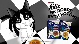 Felix® «Як добре бути котом!» Пригостіть котика фантастичною смакотою.