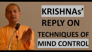 Shri Krishnas' reply on Mind Control | Swami Sarvapriyananda