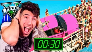 GTA V PERO CADA 30 SEGUNDOS UNA LOCURA EPICA !! GTA 5 MODS