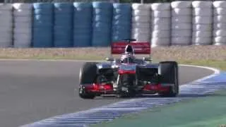 Track footage from testing