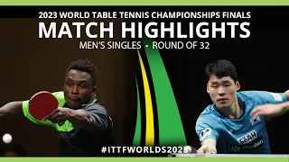 Taiwo Mati vs Jang Woojin | MS R32 | 2023 ITTF World Table Tennis Championships Finals