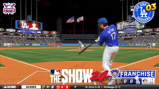 MLB The Show 24 Los Angeles Dodgers vs Giants | Ohtani and Yamamoto on Fire | Franchise #3 - PS5 HD