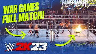 WWE 2K23 Gameplay: War Games Full Match Gameplay! 🤯