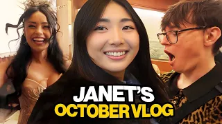 JANET OCTOBER JANKY VLOG!! 👗 QTCinderella Gala, Pet Zoo w Steve, Ghostbusters event ✨