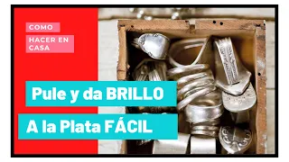 Como LIMPIAR 🔅 la PLATA 💍 en casa Fácilmente 🚀Como Sacar BRILLO a la Plata con BICARBONATO