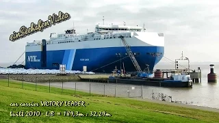 car carrier VICTORY LEADER C6XG4 IMO 9395628 Emden cargo seaship merchant vessel Autotransporter