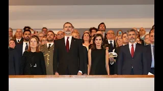 SS.MM. los Reyes, en el concierto en homenaje a las víctimas del terrorismo