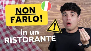 DON'T DO THIS at an Italian Restaurant ⛔️ (ita audio with subs)