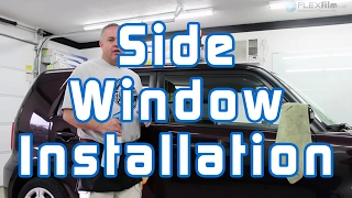 Window Tinting: Side Window Installation (Two Stage Method)