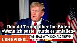 Donald Trump über Präsident Joe Biden: »Wenn ich puste, würde er glatt umfallen« | DER SPIEGEL