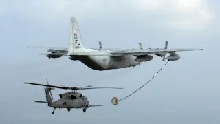 Helicopter refueling mid air fails #shorts