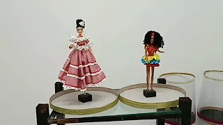 Trajes típicos de las regiones de  Colombia en tamaño miniatura 💃