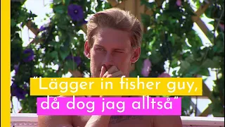 Johan i tårar efter Sandras kärlekshyllning I Love Island Sverige 2018 (TV4 Play)