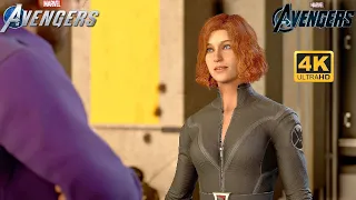 Avengers 2012 Black Widow Suit Gameplay - Marvel's Avengers Game (4K 60FPS)