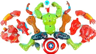 Assemble Siren Head VS Spiderman VS Hulk Smash VS Hulk Buster Avengers Superhero Toys