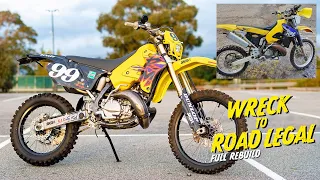 $750 Suzuki RMX250 Dirt Bike Transformation! (Time-Lapse Complete Rebuild)