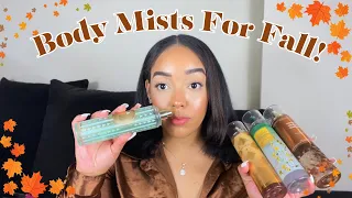 🍂FALL BODY MISTS! Best Bath & Body works body mist for FALL🍂🤎