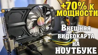 GTX 750 TI на НОУТБУКЕ с помощью EXP GDC из Китая! Поднимаем FPS в несколько раз на слабом ноутбуке