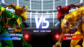 Yellow Spider-Man & Green Venom vs Spider-Man & Yellow Venom (Hardest AI)Marvel vs Capcom : Infinite