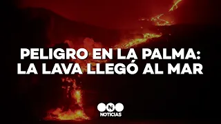 LA LAVA DEL VOLCÁN CUMBRE VIEJA LLEGÓ AL MAR - Telefe Noticias