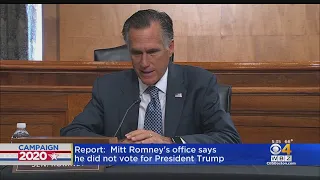 Mitt Romney Said He Didn't Vote For Trump