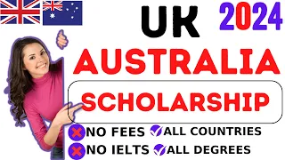 Easy Scholarship 2024 with No Application Fees & IELTS for International Students| All Degrees
