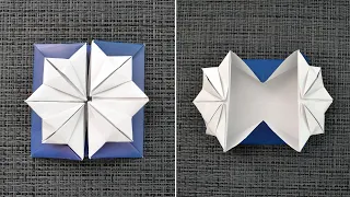 Paper BOX/ENVELOPE with FLOWER Origami | Tutorial DIY by ColorMania