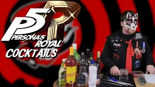 MAKING PERSONA 5 THEMED COCKTAILS! - XBadgerKnightX