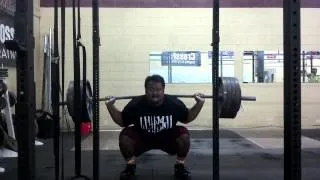 HIGA MONSTER 455 lbs squat x 15 reps, no belt