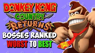 EVERY Donkey Kong Country Returns Boss Ranked! - Worst to Best!