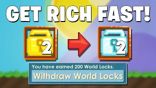 How to get RICH FAST with 2 WLS ONLY!🤑 Easy profit in Growtopia 2020!