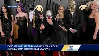 Slipknot appears at Grammys with late bassist's daughter, Kelly Osbourne