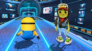 3 МИНУТ ЧЕЛЛЕНДЖ! КТО КРУЧЕ - JAKE (SUBWAY SURFERS) или Миньон (Minion despicable me)? 4k