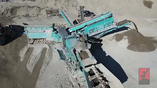 Foreman Equipment - Making 3/4" Crush with Powerscreen Chieftain 1700 Screen and Maxtrak 1000 Cone