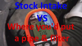 Why 99% of "COLD AIR INTAKES" do nothing to boost performance. STOCK air temp vs Engine bay air temp