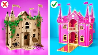 COMO CONSTRUIR A CASA DOS SONHOS DA BARBIE 💝 Desafio de transformação * Casa secreta, por YayTime!