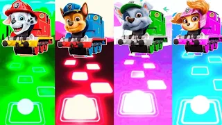 Paw Patrol Thomas Train - Marshall 🆚 Chase 🆚 Rocky 🆚 Skye 🎶 Who is Best?