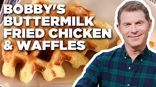 Bobby Flay's Buttermilk Fried Chicken and Waffles | Brunch @ Bobby's | Food Network