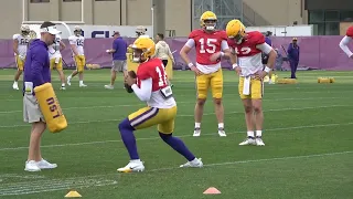 LSU football spring practice video, April 9, 2024