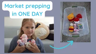 How Much Can I Market Prep in One Day? Crochet Market Prep Vlog