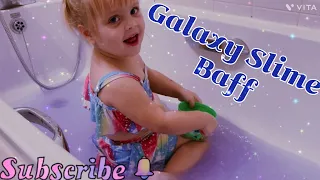 Galaxy Slime Baff 🤩 So exiting‼️ I could play all day long‼️Tick & Slippery🫣😻