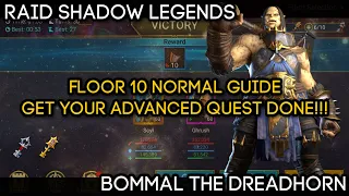 BOMMAL THE DREADHORN - DOOM TOWER Floor 10 (Normal) F2P Friendly Guide | Finish Your ADVANCED QUEST