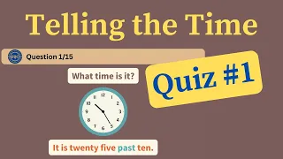 Telling the Time Quiz 1 ( Analogue Clock )