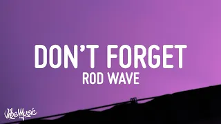 Rod Wave - Don't Forget (Lyrics)