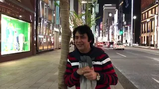 Khalid baig in Ginza Street ( Tokyo Japan ) With Ashok Gupta Ji from Delhi