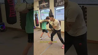 southpaw catch and counter drill for beginners.
