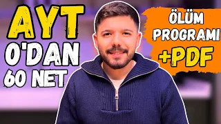 AYT 2 Ayda 0'dan +60 Net (Kanıtlı) | Ölüm Programı + PDF