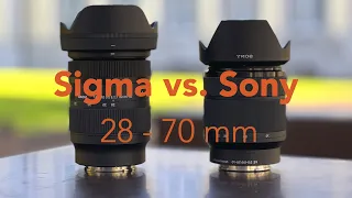 The best 28-70 Lens? - Sigma 28-70 F2.8 vs. Sony 28-70 F3.5-5.6 Kit Lens - Image comparison - Review