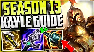 How to Play AD Kayle & CARRY!  (BIGGEST POWER SPIKE IN THE GAME👌) - League of Legends Season 13