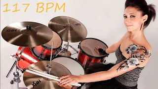 Groovy & Funky Drum Backing Track - 117 bpm